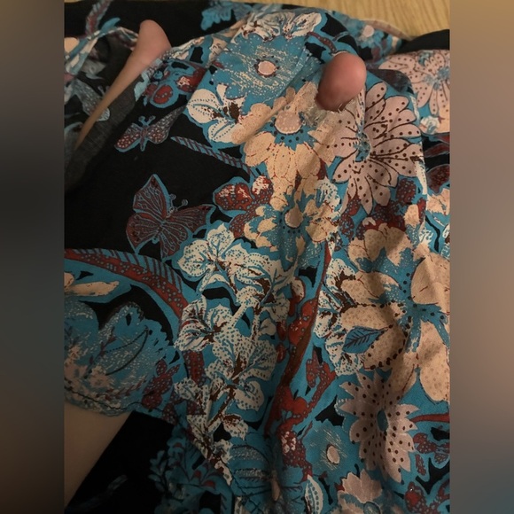 Intimately Free People Through The Vine Maxi Long Dark Floral Smocked Dress XS - Picture 13 of 13